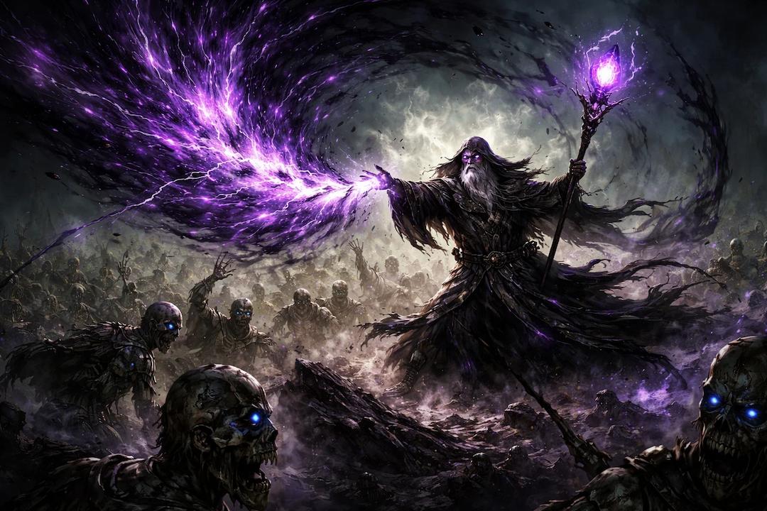 Omnæs Dæmones concept art — a Shadow-Walker sticking to the shadows